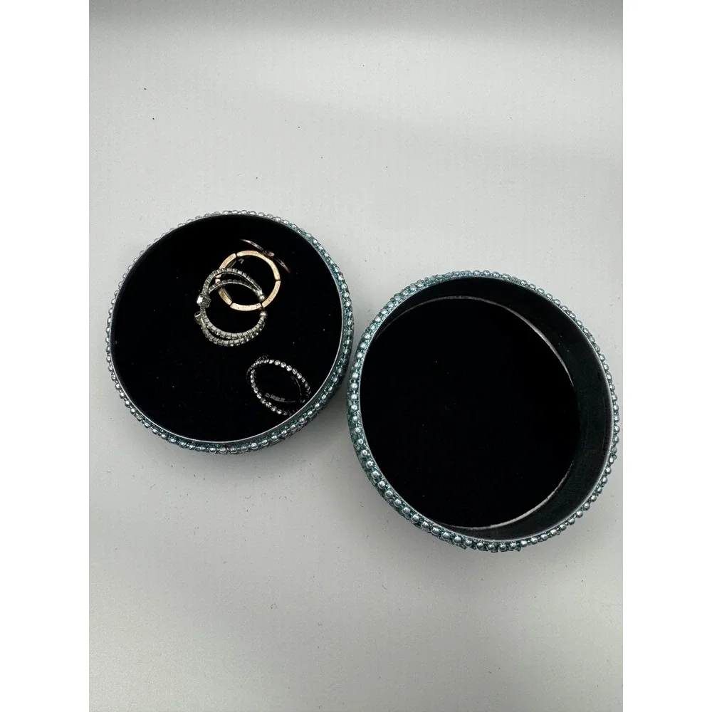Set of 2 Boho Y2K Beaded jewelry Boxes